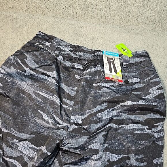 NWT FREE COUNTRY LADIES WATERPROOF SKI PANTS WOMEN'S XL CAMO Black Gray 82608 - Picture 5 of 13